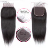 DMS Brazilian Hair Closure Straight Lace Closure Human Hair 4x4 Free Part 100 Unprocessed Natural Color 12A Virgin Top S