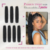 Dansama 7 Packs Passion Twist Hair Water Wave Braiding Hair for Butterfly Style Crochet Braids Bohemian Hair Extensions