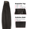 Sassina Clip in Human Hair Extensions Brazilian Virgin Hair Italian Coarse Kinky Yaky Straight Double Wefts Clip ins Hai