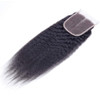 Odir 16 Inch Kinky Straight 4x4 Lace Closure 150 Density Brazilian Human Hair Hand Tied Swiss Lace Closure 9A Unprocesse