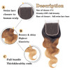 12A Ombre Bundles with Closure Human Hair 20 22 2416 Brazilian Ombre Body Wave Human Hair Weave Bundles with Closure 100