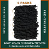 Silike 14 Inch Passion Twist Crochet Braid Synthetic Hair Extension PreTwisted Crochet Twisted Braids For Woman 14 inch