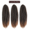 Marley Hair 24 Inch Marley Braiding Ombre Hair for Long Afro Kinky Marley Twist Braiding Hair Extensions 24 Inch Pack of
