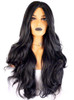 Long black straight Angels Desire wig Costume 30 in wig Wavy Curly 295 inches Wigs Natural Black Heat Resistant Fiber Si