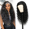 XSY Headband Wig Human Hair 26 Inch Deep Wave Human Hair Headband Wigs for Black Women Glueless Curly Headband Wig 150 D
