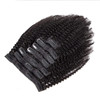 Kinky Curly Clip in Hair Extensions Real Human Hair 3C 4A Human Hair Clip in Extensions Double Weft Afro Kinky Curly Cli