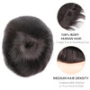 lumeng Toupee Hair for Men Hair Replacement System for Men Mono Lace Hairpiece Unit 8x10 Inch 1B Off Black Super Durable
