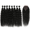DBUT synthetic hair bundles with simple closure weave bundles with frontal swiss lace 9pcs Water Wave 20 inch 240g high