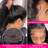 Subella 13x5 Lace Front Wigs Human Hair Pre Plucked with Baby Hair Bleached Knots 12A 180 Density Brazilian Straight Lac