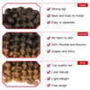 5 Packs Jamaican Bounce Crochet Hair 8 Inch Wand Curl Crochet Hair Curly Bounce Crochet Braids Hair Extension Twist Hair