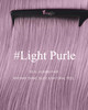 YoungSee Tape in Hair Extensions Human Hair Purple Tape in Extensions Lavender Human Hair Tape in Extensions 14In Light