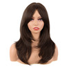 MapofBeauty 20 Inch50 cm Long Layered With Bangs Straight Synthetic fiber Shoulder Length Hair for Daily Use or Party Wi