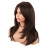 MapofBeauty 20 Inch50 cm Long Layered With Bangs Straight Synthetic fiber Shoulder Length Hair for Daily Use or Party Wi