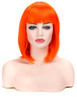 morvally Short Straight Bob Wig Heat Resistant Hair with Blunt Bangs Natural Looking Cosplay Costume Daily Wigs for Wome