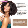 MIMAN 3 Packs 20 Inch Short Curly Crochet Hair Braids for Black Women 12MM 20rootspack Synthetic Crochet Braiding Hair E