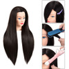 Morris 28Inch Mannequin Head With Synthetic Fiber Hair Styling Training Manikin Cosmetology Doll Head With Clamp Stand B