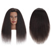 Traininghead 100 Real Hair Mannequin Head Training Head Cosmetology Doll Head Manikin Practice Head Hairdresser with Fre