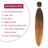Pre Stretched Braiding Hair 22 Inch 6 Packs Professional Soft Yaki braiding Hair For Braids Hot Water Setting Synthetic