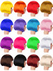WILLBOND 16 Pieces Short Bob Wigs Halloween Cosplay Colorful Costume Wig Party Hairpiece Wig Straight Short Hair Wig for
