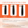 Sunny Hair Clip in Hair Extensions Real Human Hair 120g Remy Hair Clip in Extensions for Women Human Hair Extensions Bla