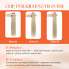 Sunny Hair Clip in Hair Extensions Real Human Hair 85g Remy Hair Clip in Extensions for Women Human Hair Extensions Dark