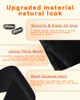 Full Shine Hair Extensions Clip in Human Hair Black Seamless Clip in Hair Extension Black Hair Extensions Clip ins Short