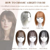 viviaBella Clip in Human Hair Toppers Seamless Hairpiece for Women Thick Silk Base Topper for Thicking Hair Natural Blac