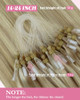 YoungSee Micro Bead Hair Extensions Real Human Hair Blonde Microlink Hair Extensions Highlight Ash Blonde with Medium Bl