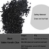 Italian Keratin Glue Hair Adhesive Beads for Hot Fusion NailI Tip Hair Extensions 80g Black