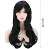 Akstore 28 inch Fashion Wigs Long Wavy Curly Hair Cosplay Wig Wig Cap Black