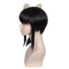 FantaLook Brownish Black Wig with 4 Butterflies for Halloween and Cons