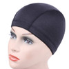 YANTAISIYU 5 PcsLot Black Dome Cap Wig Caps Stretchy Wig Cap with Wide Elastic Band for Making Wig Dome Cap L