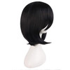 MapofBeauty 1435cm Female Models Medium Length Straight Hair Cosplay WigsBlack