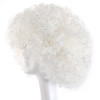 MapofBeauty 35 cm Unisex adult Fashion Holiday Fluffy Funny Show Clown Wig White