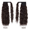 Corn Wave Ponytail Extension Clip in 22 Inch Long Wavy Curly Wrap Around Pony Tail Heat Resistant Synthetic Hairpiece fo