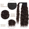 Corn Wave Ponytail Extension Clip in 22 Inch Long Wavy Curly Wrap Around Pony Tail Heat Resistant Synthetic Hairpiece fo