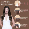 GOO GOO Tape in Hair Extensions Human Hair 4A Chocolate Brown 20inch 50g 20pcs Skin Weft Seamless Invisible Silky Straig
