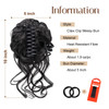 Foaoit Messy Bun Hair Piece Claw Clip Bun Hair Accessories for Women Messy Wavy Curly Bun Extensions Short Tousled Updo