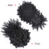 ENTRANCED STYLES Drawstring Ponytail with Bangs Afro Puff Ponytail Extensions for Women Short Curly Puff Ponytail with B