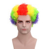 AICKER Short Afro Kinky Curly Wig for Men Women Synthetic Funny Cosplay Wigs Costume Party Hair Replacement Heat Resista