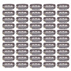 YUYTE 50 Pieces Wig Clips U shape Metal Clips 6 Teeth 28 cm Stainless Steel Material for Hair Extensions for WomenDark B