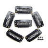 50Pcs Wig Clips 32mm Snap Clips For hair Extensions I Shape Hair clips Tools 6 Teeth Black Color Hair Extension 30 clips