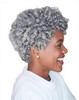 QUEENTAS 10 inch 3 Pack Grey Crochet Hair for Black Women Synthetic Afro Passion Twist Jerry Curl8mm Braiding Gray Jamai