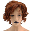 Anogol Hair CapCopper Red Orange Synthetic Wig Short Curly Red Hair Natural Hairline Womens Orange Wig for Women Dress U