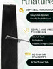 RUNATURE Tape in Hair Extensions Human Hair Black 20 Inch Jet Black Tape in Extensions Real Human Hair Seamless Hair Ext