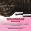 Moresoo Human Hair Tape in Extensions Brown Tape in Ombre Hair Extensions Balayage Darkest Brown Mix with Medium Brown G