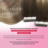 Moresoo Hair Extensions Tape in Human Hair Extensions Brown Balayage Tape in Extensions Real Hair Ombre Brown to Light B