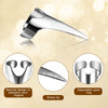 Hicarer 20 Pcs Adjustable Hair Parting and Selecting Tool Metal Hair Sectioning Ring Vintage Nails Metal for Braiding Ha