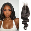 Risbaer Brazilian 2x6 Lace Closure Body Wave Remy Human Hair Transparent Lace Closure With Baby Hair Deep Middle Part Ki