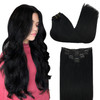 GOO GOO Clip in Hair Extensions Real Human Hair Remy Human Hair Extensions Clip ins for Women Natural Human Hair 24inch